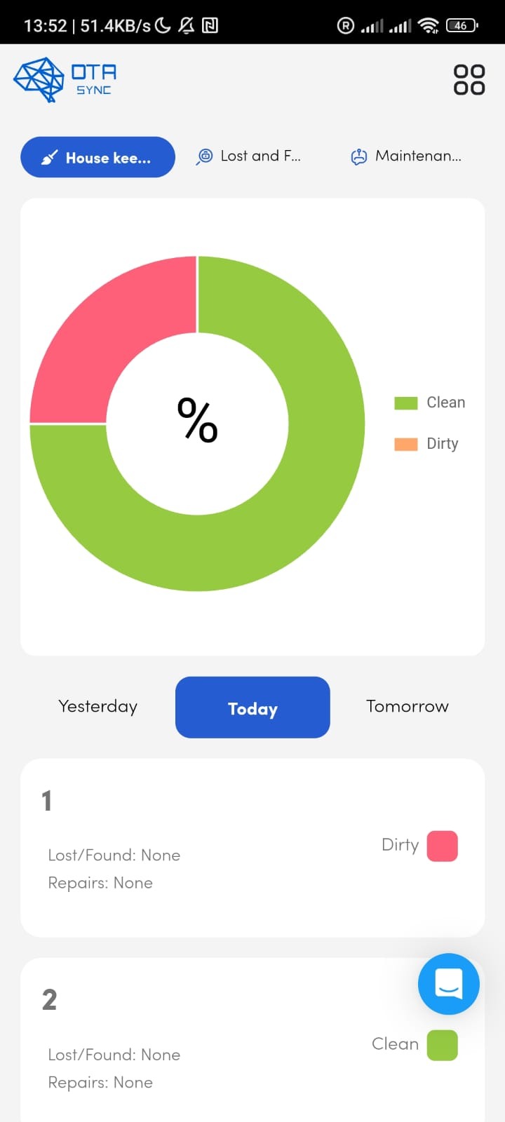 Housekeeping App